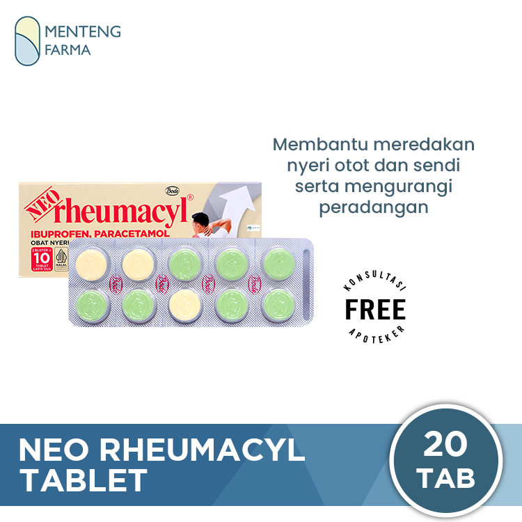 Neo Rheumacyl 20 Tablet - Obat Pereda Nyeri Otot