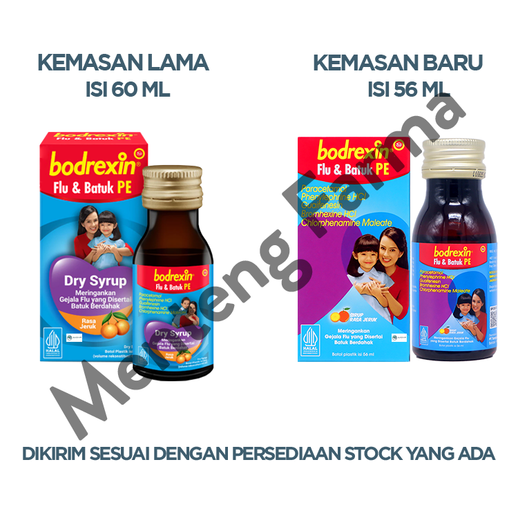 Bodrexin Flu & Batuk PE Jeruk 56 ml - Pereda Flu dan Pilek Pada Anak