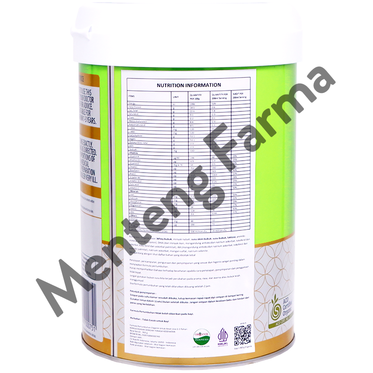 Nature One Dairy Organic Step 3 900 Gr - Susu Formula Anak Organik 1-3 Tahun