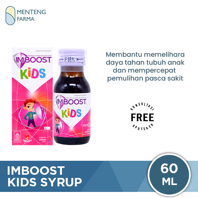 Imboost Kids Syrup 60 ML - Suplemen Penambah Daya Tahan Tubuh Anak