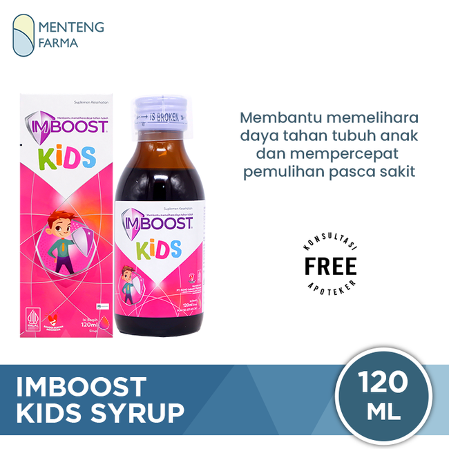 Imboost Kids Syrup 120 ML - Suplemen Penambah Daya Tahan Tubuh Anak