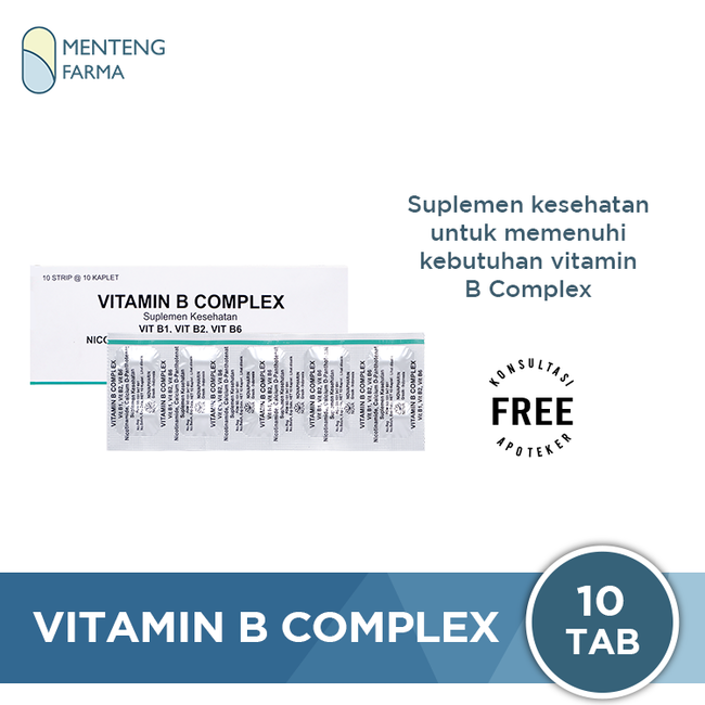 Vitamin B Complex Novapharin 10 Tablet - Suplemen Vitamin B