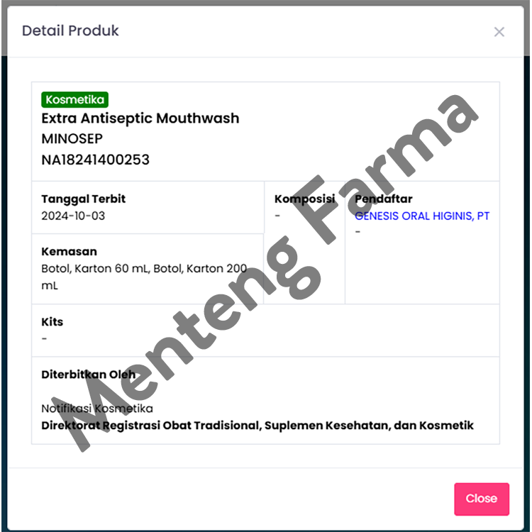 Minosep Extra Antiseptic Mouthwash 200 mL - Obat Kumur Antiseptik Fast Action untuk Meredakan Nyeri Gigi