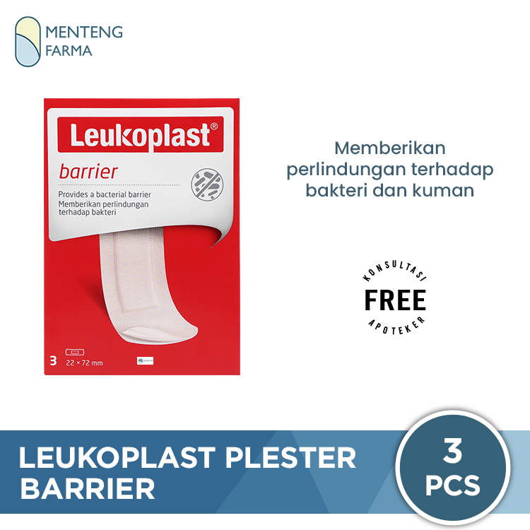Leukoplast Barrier isi 3 - Plaster Luka Anti Bakteri