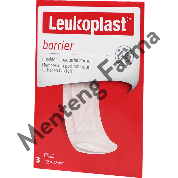 Leukoplast Barrier isi 3 - Plaster Luka Anti Bakteri