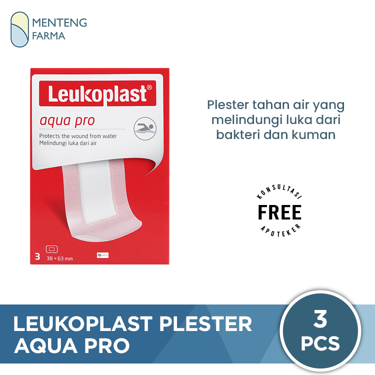 Leukoplast Aqua Pro isi 3 - Plaster Luka Lentur dan Tahan Air