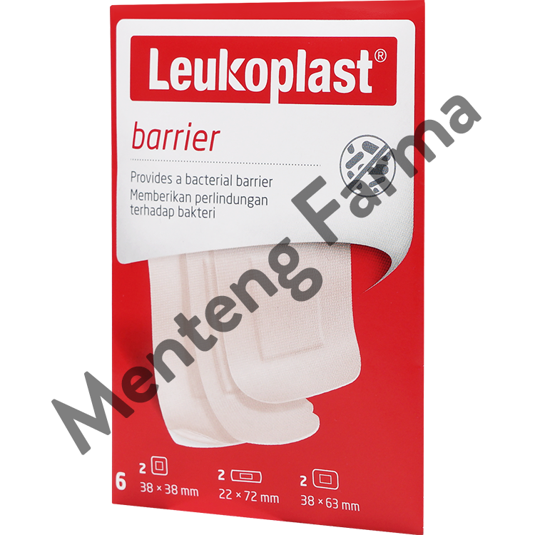 Leukoplast Barrier Mix isi 6 - Plaster Luka Anti Bakteri