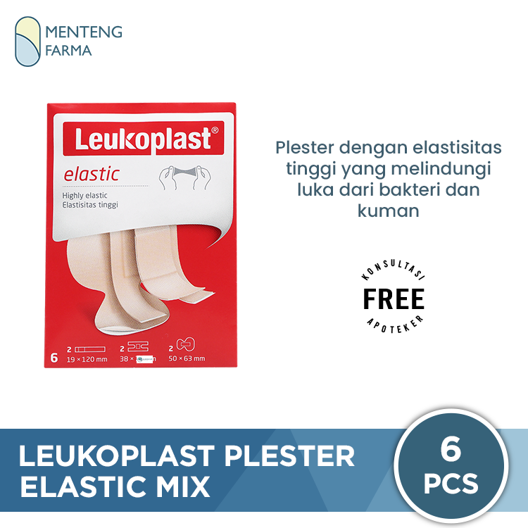 Leukoplast Elastic Mix isi 6 - Plester Luka Elastis, Lentur dan Rekat