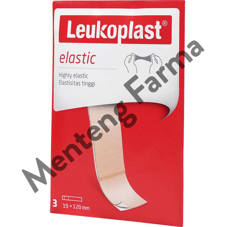 Leukoplast Elastic isi 3 - Plester Luka Elastis, Lentur dan Rekat