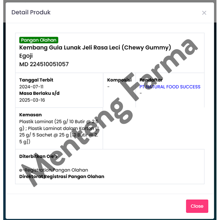 Egoji Chewy Gummy Leci Isi 10 Butir - Permen Gummy Vitamin C