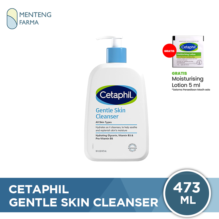 Cetaphil Gentle Skin Cleanser 473 mL | Pembersih Wajah dan Tubuh