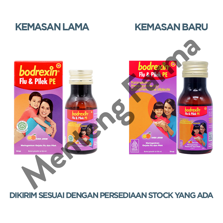 Bodrexin Flu & Pilek PE Sirup - Pereda Flu dan Pilek Pada Anak