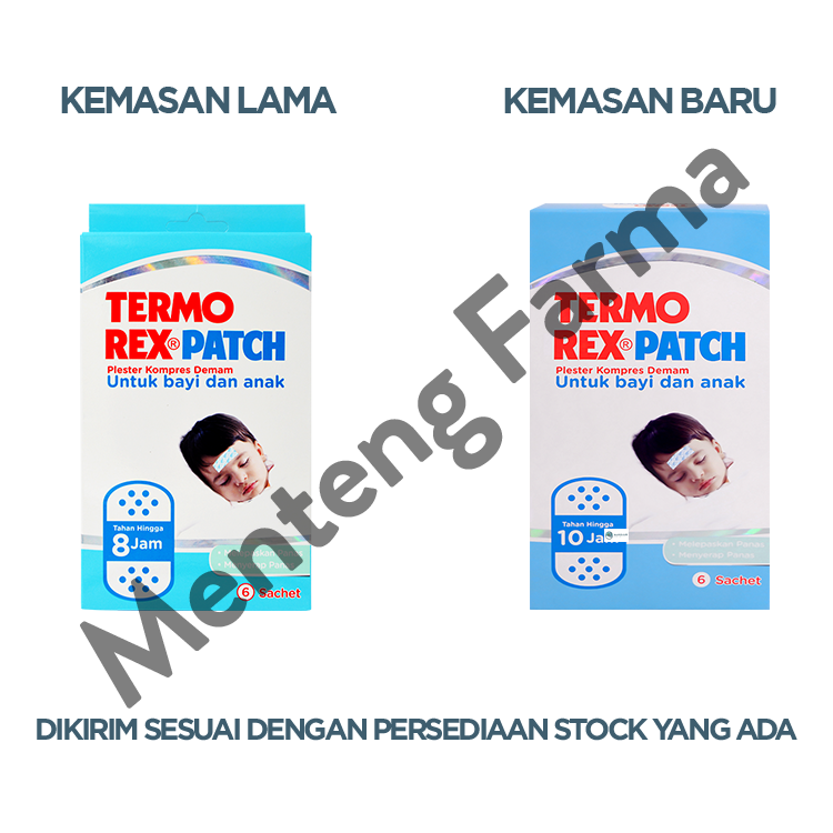 Termorex Patch Isi 6 Lembar - Plester Hidrogel Kompres Demam Anak
