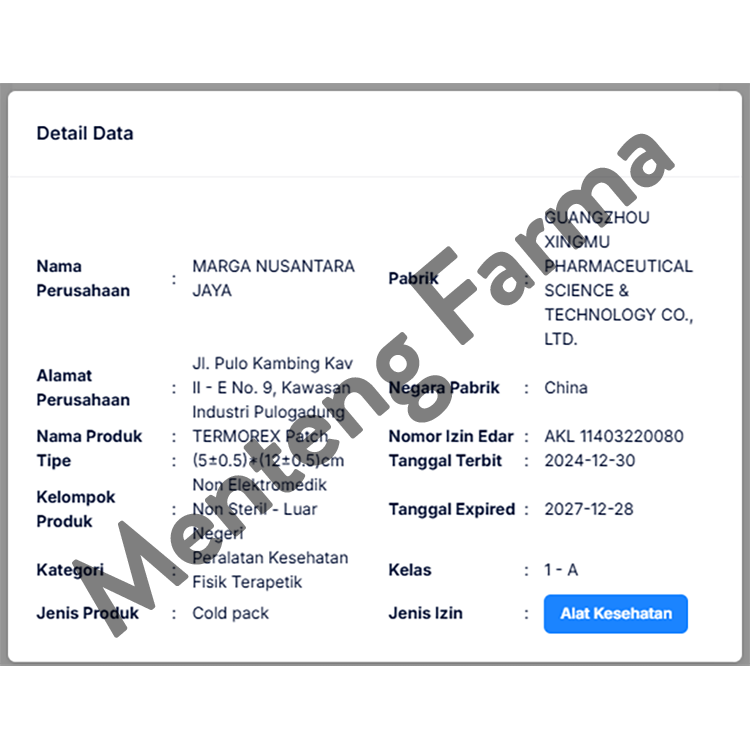 Termorex Patch Isi 6 Lembar - Plester Hidrogel Kompres Demam Anak