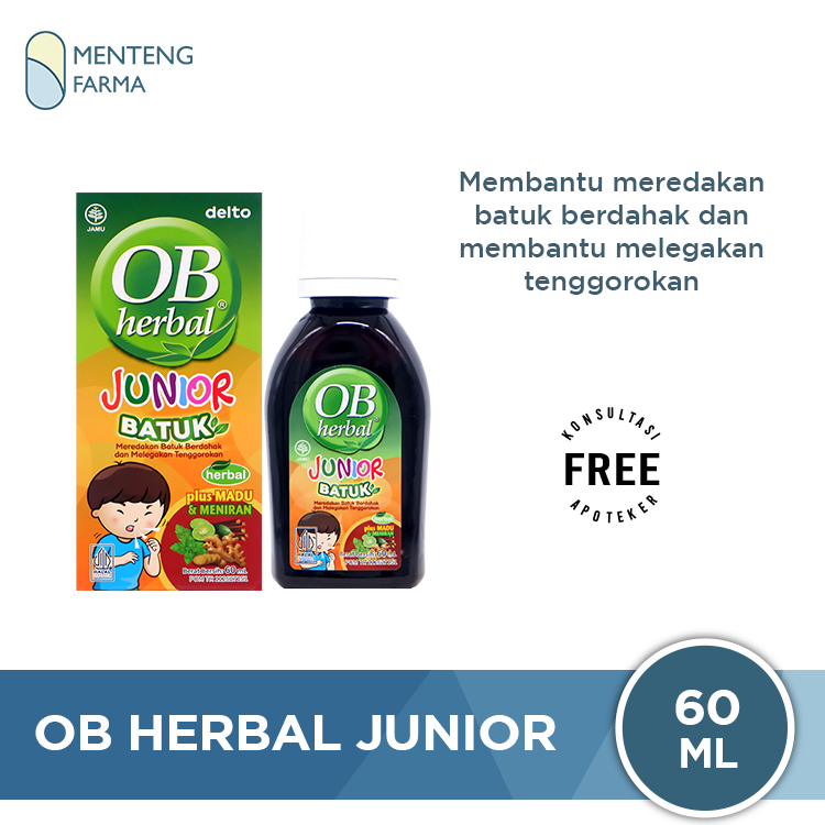 OB Herbal Junior 60 mL - Sirup Obat Batuk Anak
