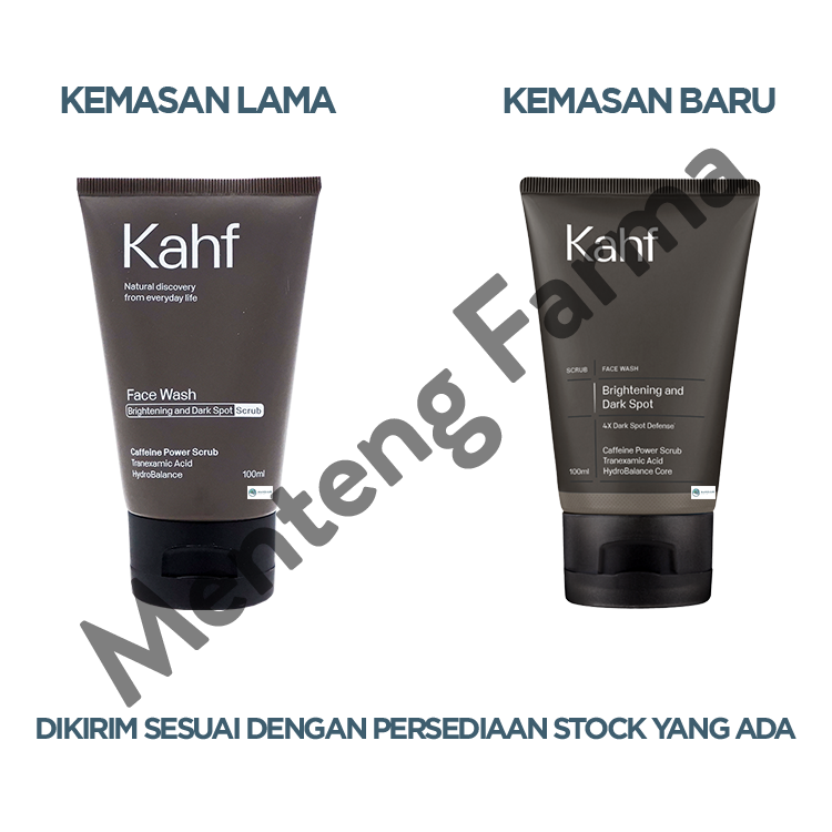 Kahf Brightening and Dark Spot Scrub Face Wash 100 mL - Membantu Samarkan Noda Hitam
