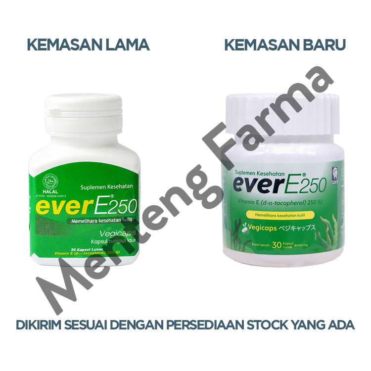 Ever E 250 IU 30 Kapsul - Suplemen Vitamin E untuk Kesehatan Kulit