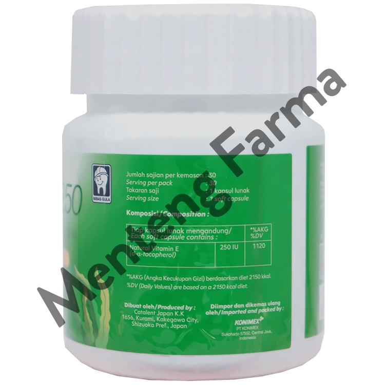 Ever E 250 IU 30 Kapsul - Suplemen Vitamin E untuk Kesehatan Kulit