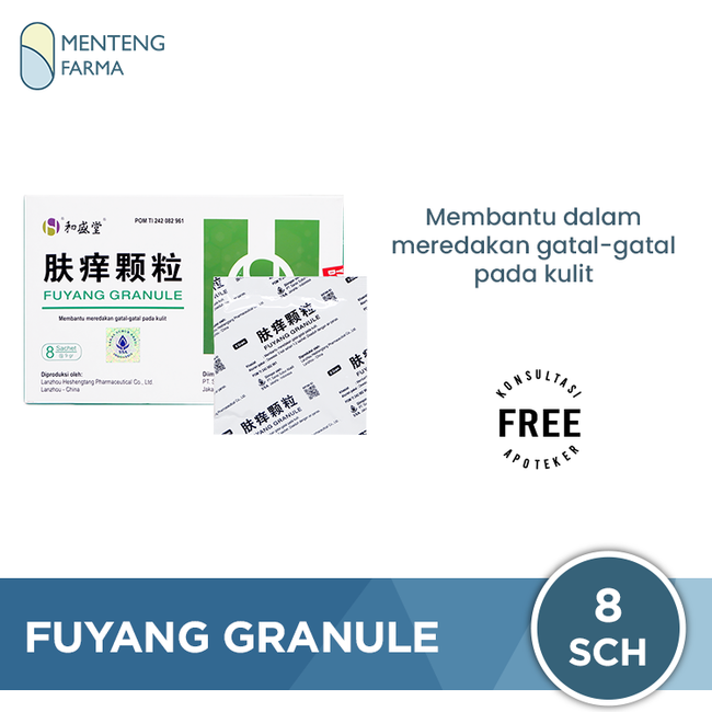 Fuyang Granule 8 Sachet - Meredakan Gatal Pada Kulit