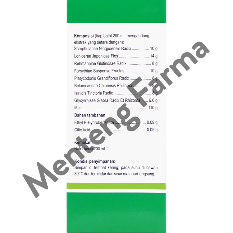 Jin Shen Run Hou Oral Liquid 200 ml - Meredakan Batuk Berdahak dan Melegakan Tenggorokan