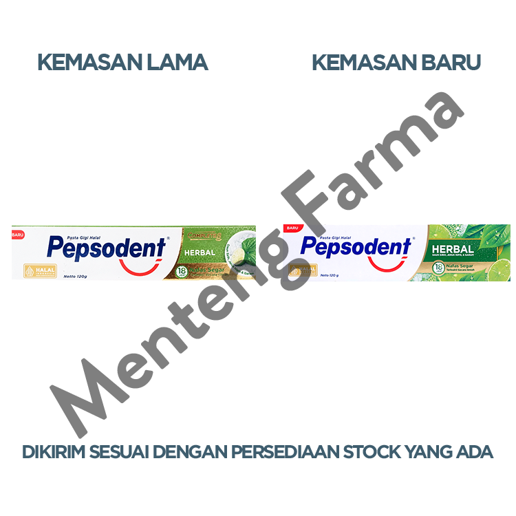 Pepsodent Complete 8 Herbal 120 Gr - Pasta Gigi Herbal dengan Ekstrak Daun Sirih