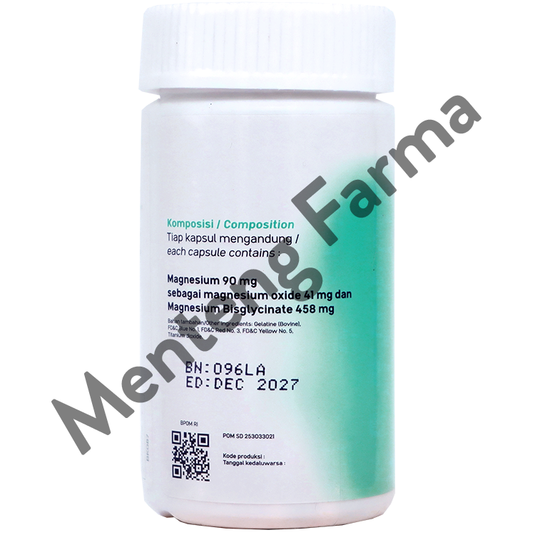 Herbilogy Vita Daily Magnesium 30 Kapsul - Suplemen Kesehatan Magnesium