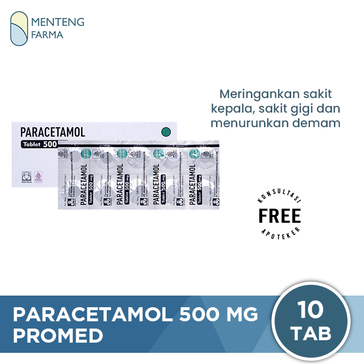 Paracetamol 500 mg Promed Strip 10 Tablet