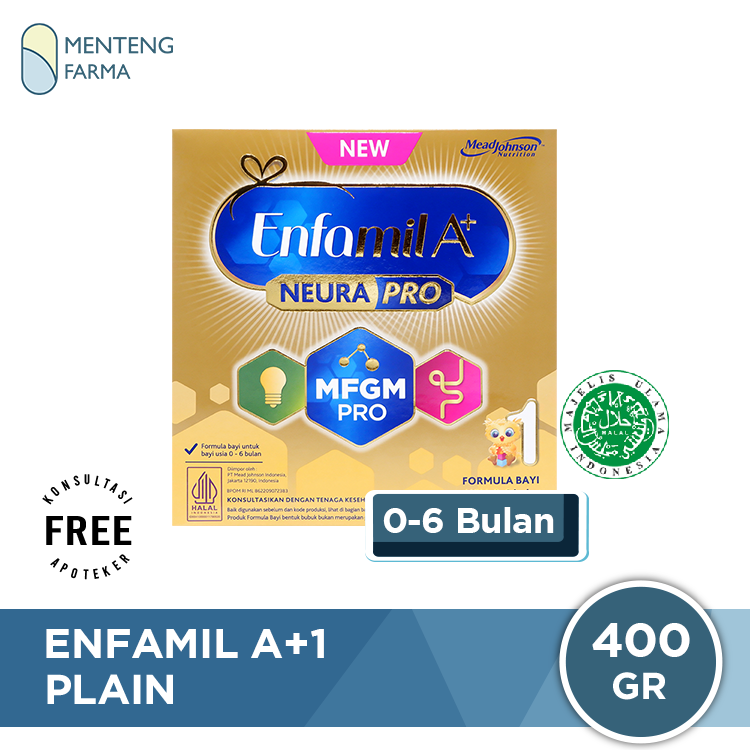 Enfamil A+1 - Susu Formula Bayi 0-6 Bulan 400 gram