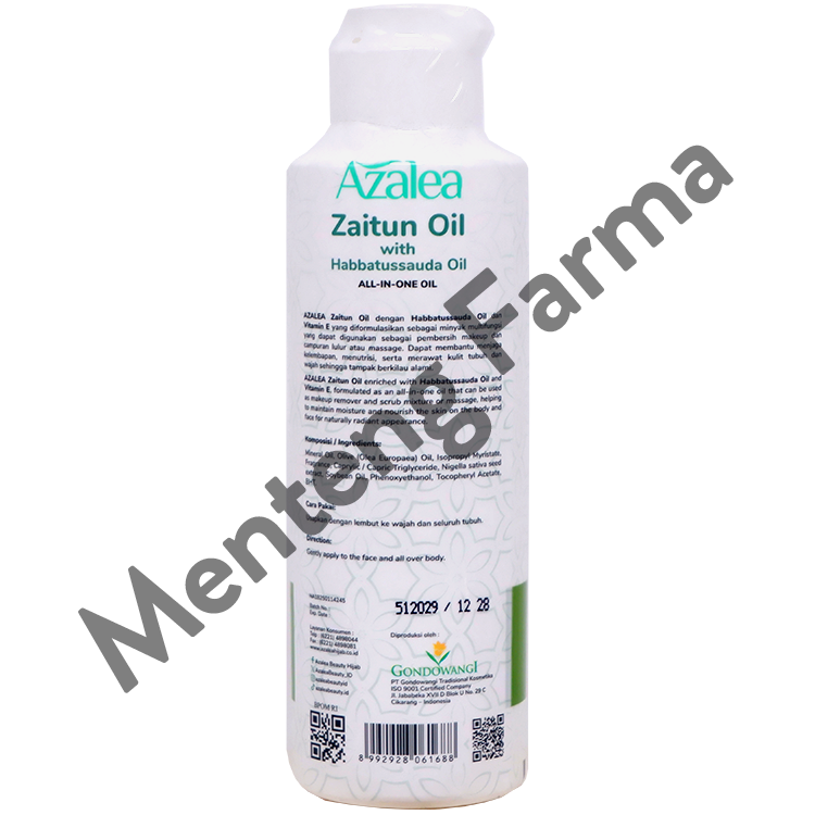 Azalea Zaitun Oil with Habbatussauda Oil 135 ML - Minyak Untuk Pijat dan Lulur