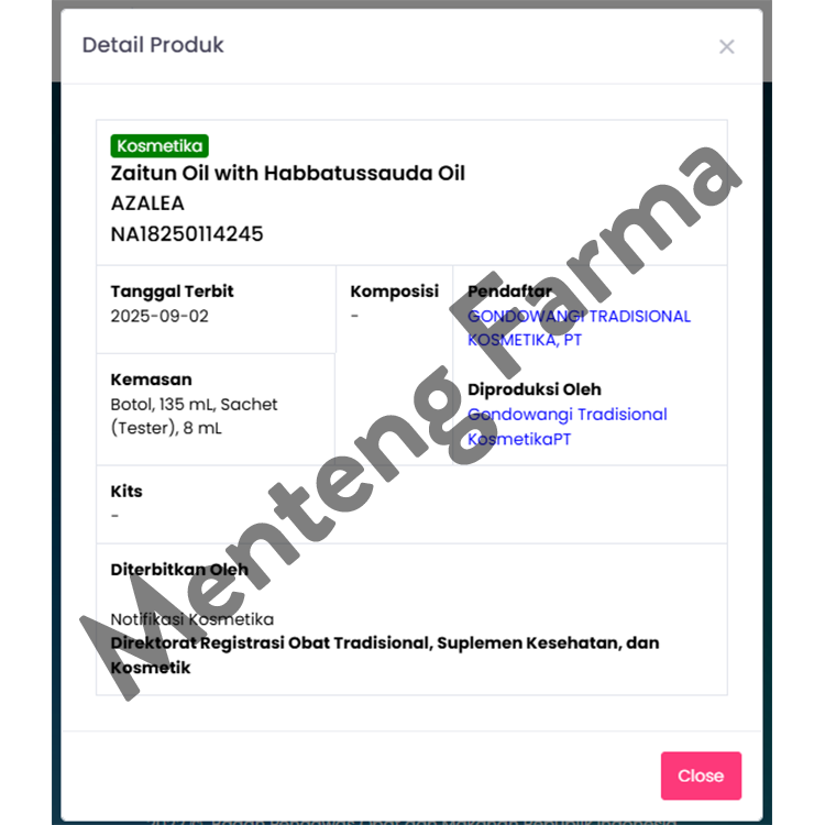 Azalea Zaitun Oil with Habbatussauda Oil 135 ML - Minyak Untuk Pijat dan Lulur