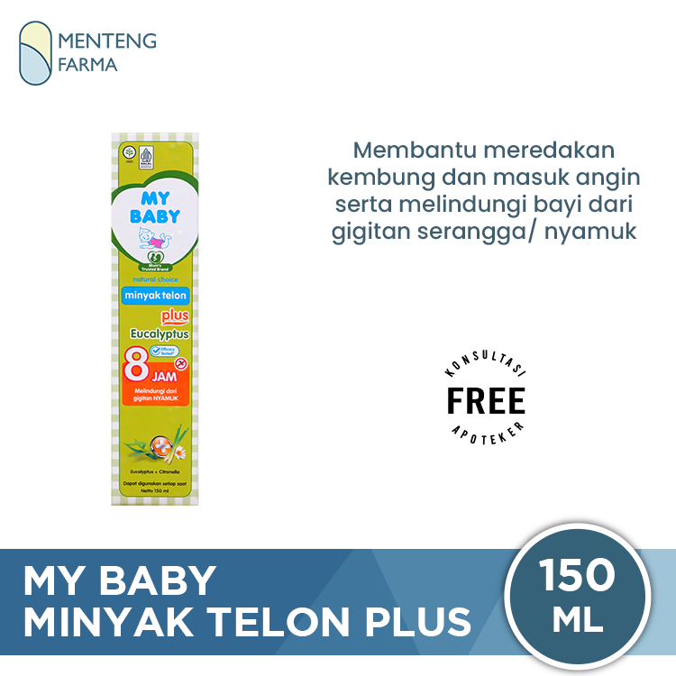 My Baby Minyak Telon Plus 150 ml - Anti Nyamuk, Pereda Perut Kembung