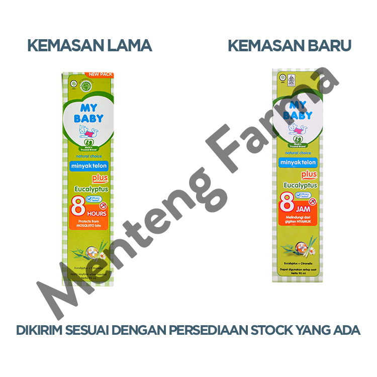 My Baby Minyak Telon Plus 90 ml - Aroma Telon Eucalyptus Anti Nyamuk Hingga 8 Jam