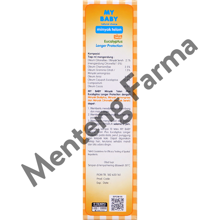 My Baby Minyak Telon Plus Long Protection 90 ml