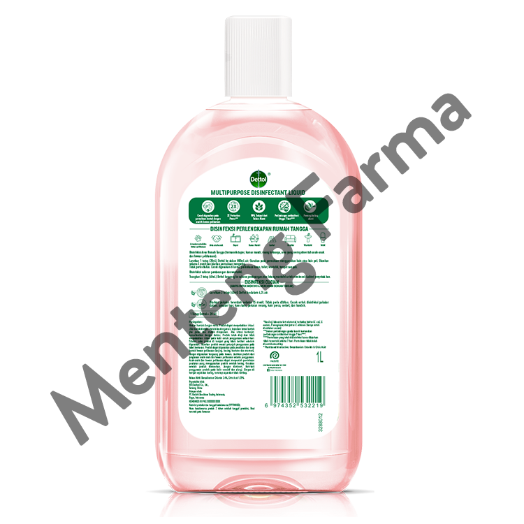 Dettol Multipurpose Disinfectant Liquid Peach & Grapefruit 1L - Disinfektan Cair Multifungsi Area Hewan Peliharaan