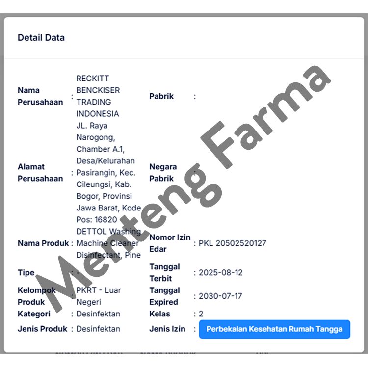 Dettol Washing Machine Cleaner 6in1 Pine 250ml - Sabun Pembersih Mesin Cuci