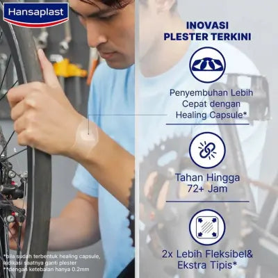 Hansaplast Plester Second Skin Regular Isi 6 - Plester Hidrokoloid Menyembuhkan Luka Lebih Cepat