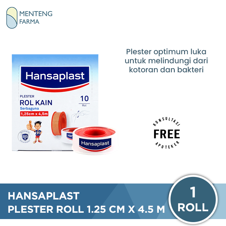 Hansaplast Plester Roll Serbaguna 1,25 cm x 4,5 m - Plaster Luka