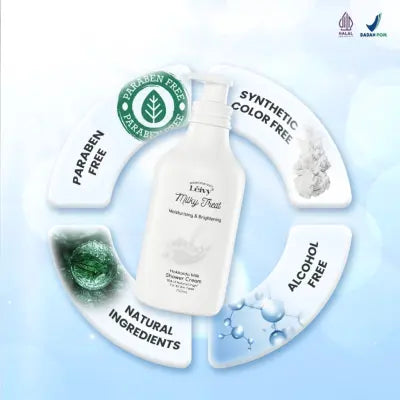 Leivy Shower Cream Hokkaido Milk 750 mL - Sabun Mandi dengan Susu Hokkaido