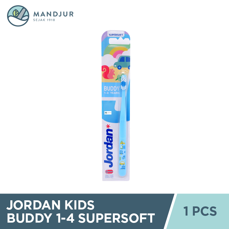 Jordan Oral Care Kids Buddy Supersoft (1-4 Years) - Sikat Gigi Anak
