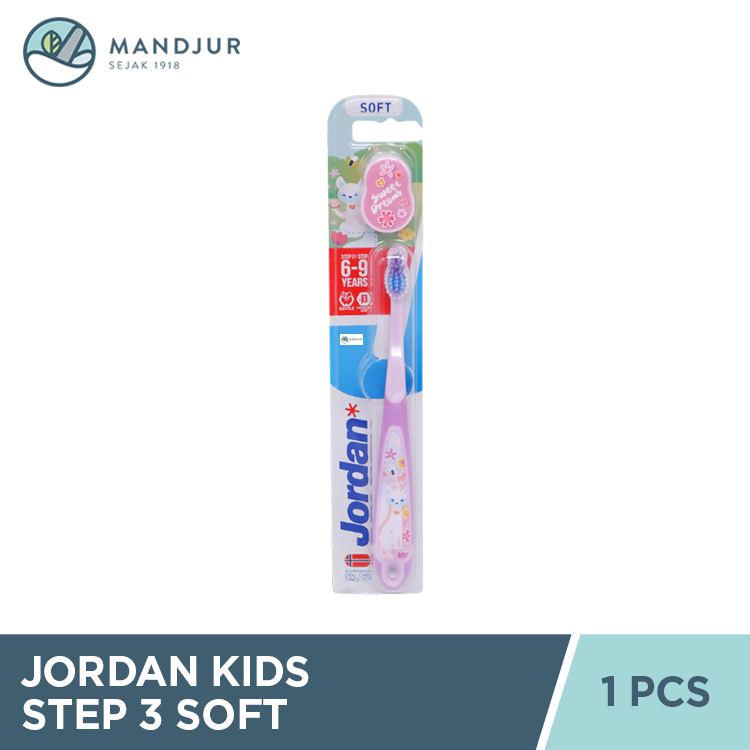 Jordan Oral Care Kids Step 3 Soft (6-9 Years) - Sikat Gigi Anak