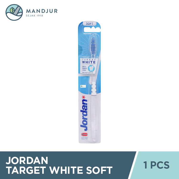Jordan Oral Care Target White Soft - Sikat Gigi Dewasa