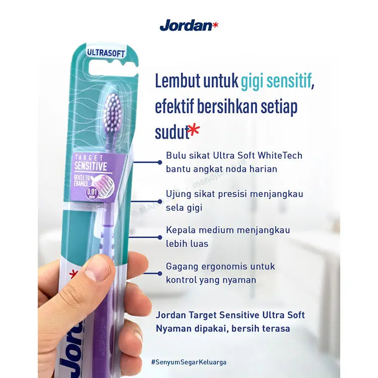 Jordan Oral Care Target Sensitive Ultrasoft - Sikat Gigi Dewasa