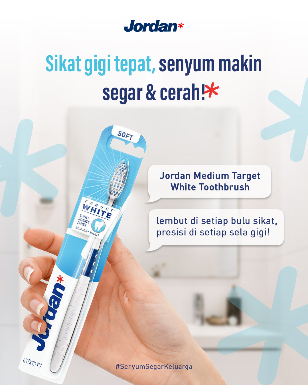 Jordan Oral Care Target White Soft - Sikat Gigi Dewasa
