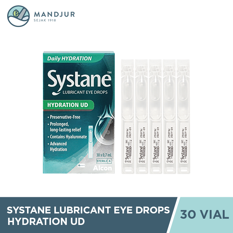 Systane Hydration UD Lubricant Eye Drops Isi 30 @0.7ml - Cairan Tetes Mata