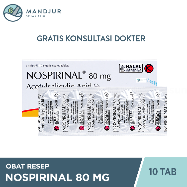 Nospirinal 80 mg 10 Tablet