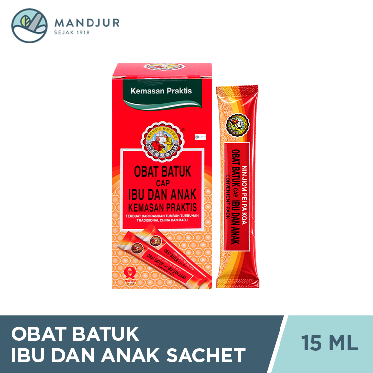 Obat Batuk Cap Ibu dan Anak Sachet 15 mL - Convenient Pack 15ml