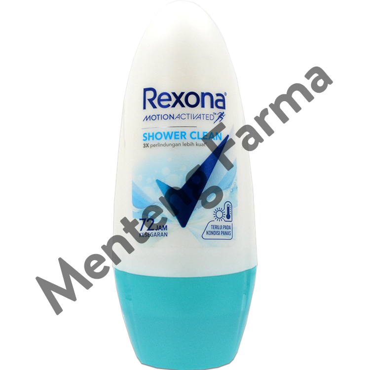 Rexona Anti-Perspirant Deodorant Roll On Shower Clean 45 ML - Bebas bau badan seharian - Menteng Farma