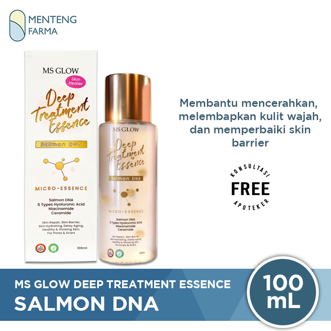 Ms Glow Deep Treatment Essence Salmon DNA 100 mL - Menteng Farma