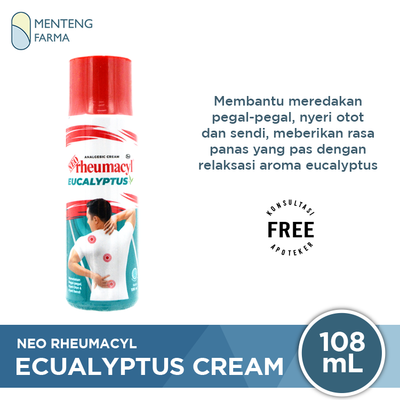 Neo Rheumacyl Eucalyptus 108 mL - Krim Analgesik Pereda Nyeri Otot dan Sendi - Menteng Farma