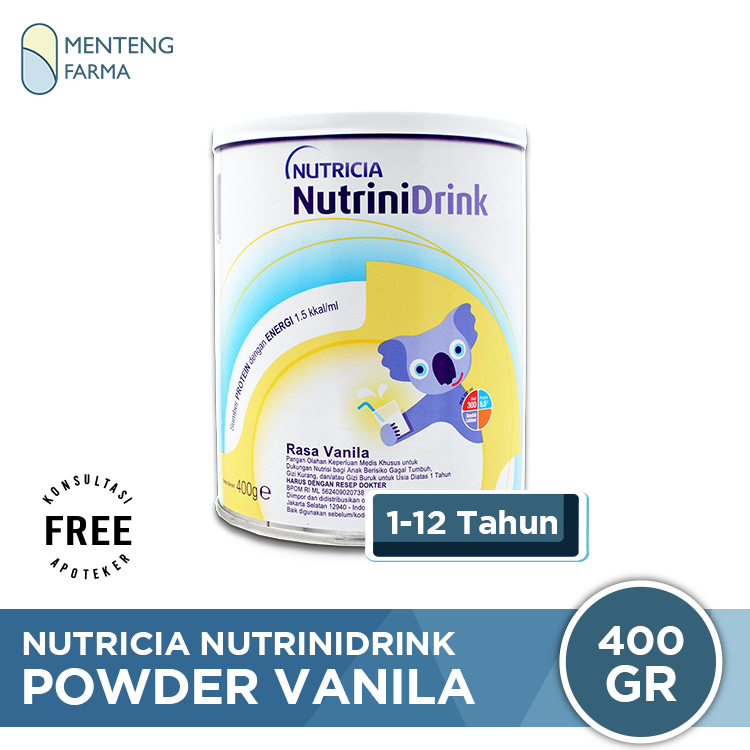 Nutricia Nutrinidrink Powder Vanila 400 gram - Menteng Farma